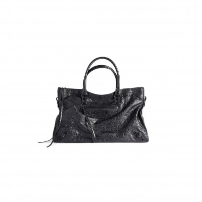 BALENCIAGA LE CITY BAG LARGE IN BLACK 8657652ACME1000 (46*29*17cm)